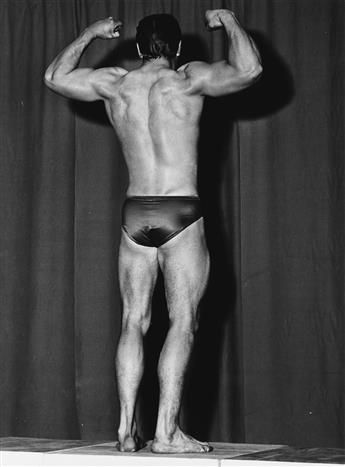 (BODYBUILDING) A bound volume with approximately 75 photographs from Studio Arax centering around the figure Odile Bennézon.